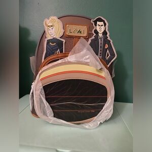 Disney Marvel Loungefly Loki Sylvie Multiverse Lenticular Mini Backpack - NWT